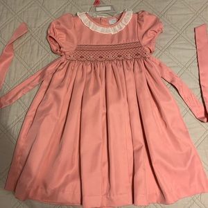 Edgehill Collection Mauve/Pink Smock Dress